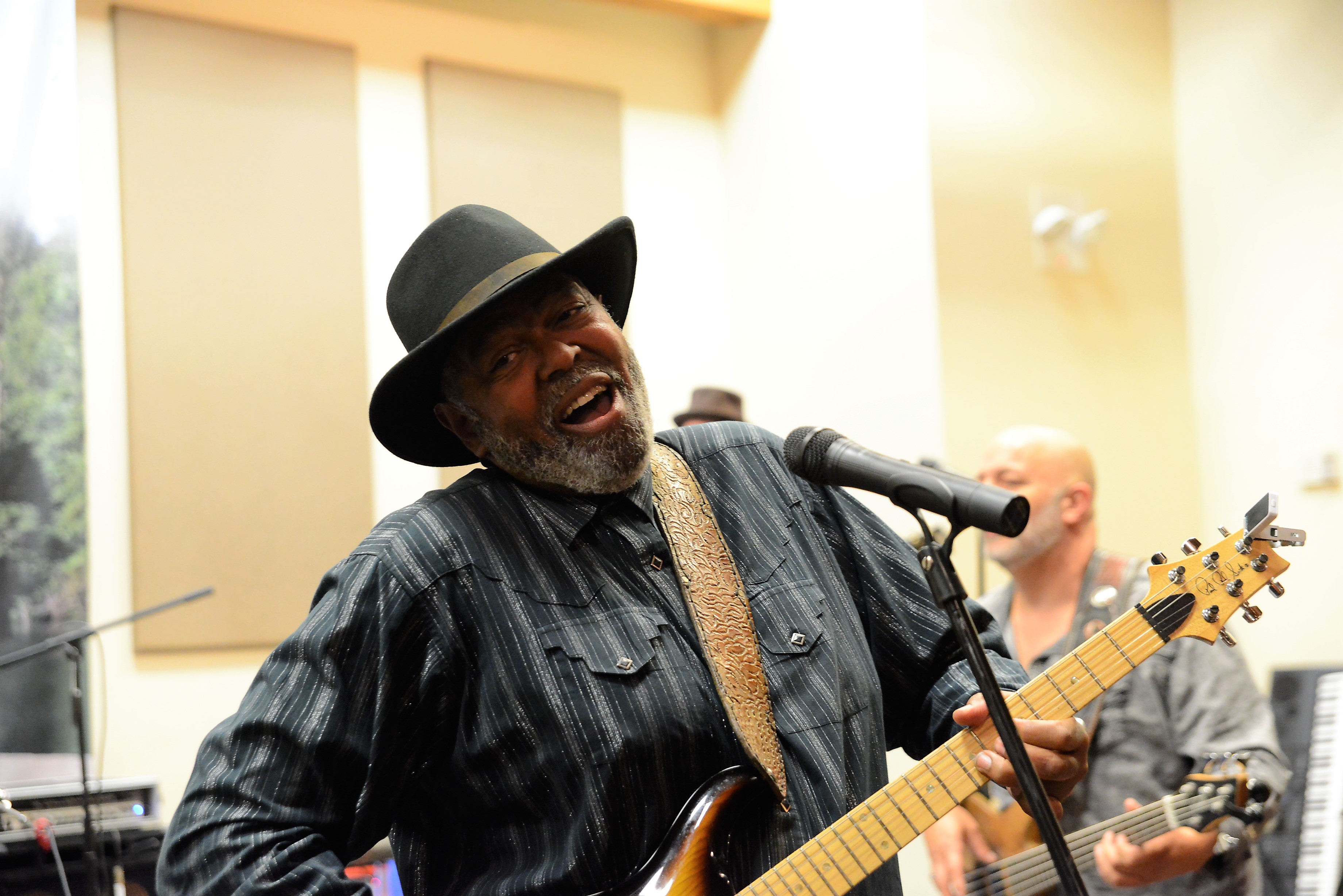 Zac Harmon at first Flint River Blues Fest — performing live with his band